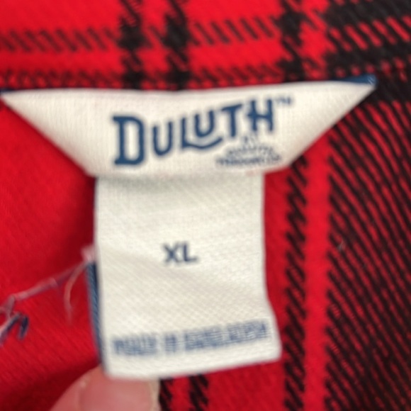 Duluth Trading Company Long Sleeve Flannel Button Down Dress XL - Picture 4 of 6